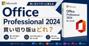 Office Professional 2024がない!Accessが使える買い切り版の代替品と安く買う方法【Plus】