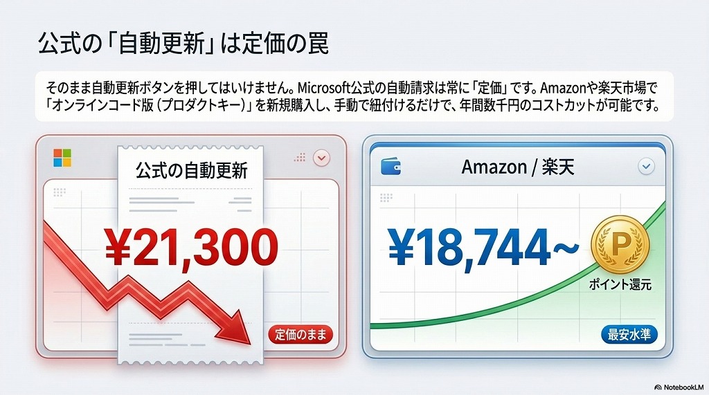 Microsoft 365 Personalを最安で更新（延長）する方法