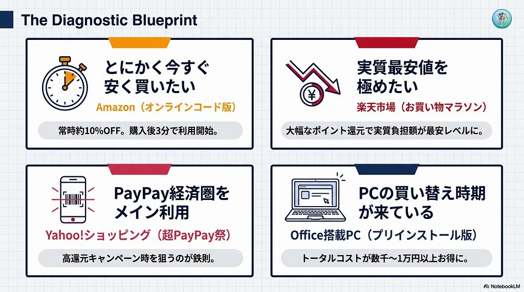 💡 【結論】あなたにぴったりの最安・お得な購入先はここ！
