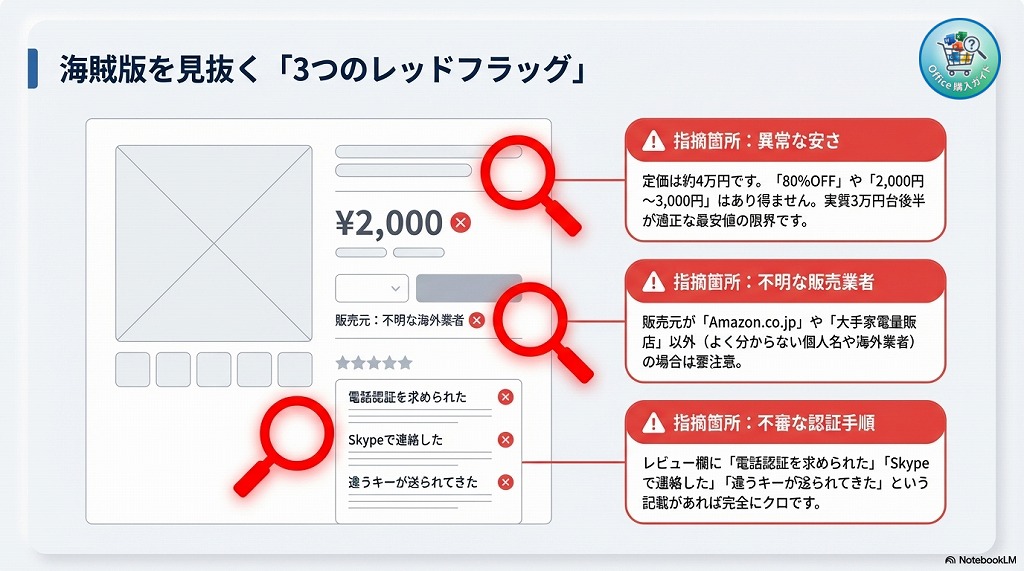 ▼ 騙されないための「安全な選び方」3つのチェックポイント