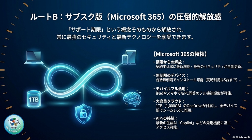 対策2：常に最新の「Microsoft 365（サブスク版）」へ移行する
