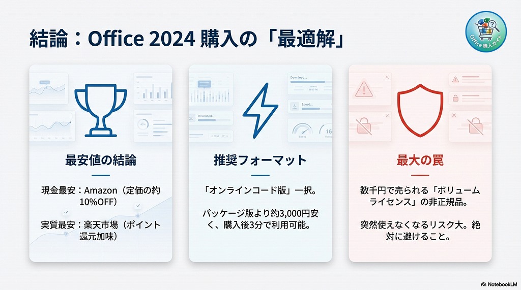 まとめ：あなたに合った最安値でOffice 2024を手に入れよう！