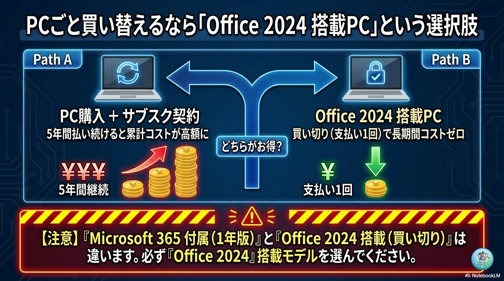 パソコンの買い替えなら「Office 2024 搭載PC」が最もお得！