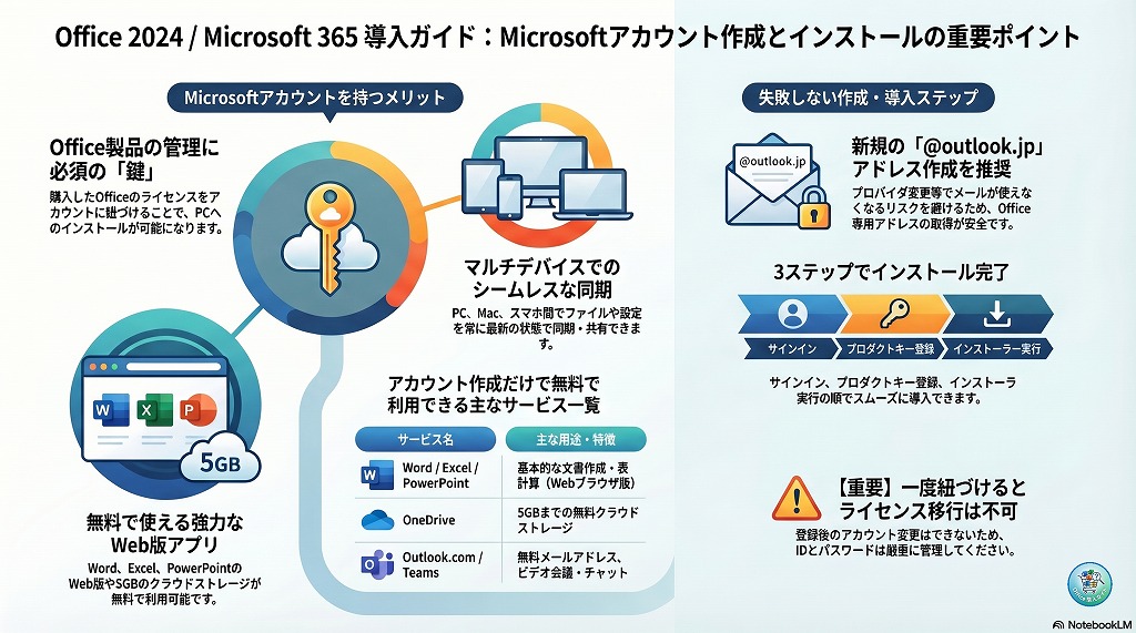 まとめ:アカウントを作成したらOfficeを活用しよう