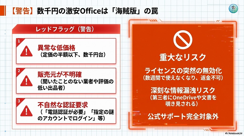 【重要】安すぎる非正規品（海賊版）には要注意！