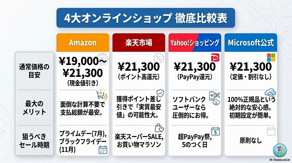 値引き！Microsoft365 パーソナル　1TB Microsoft 365 Personal どこで買うのがお得？