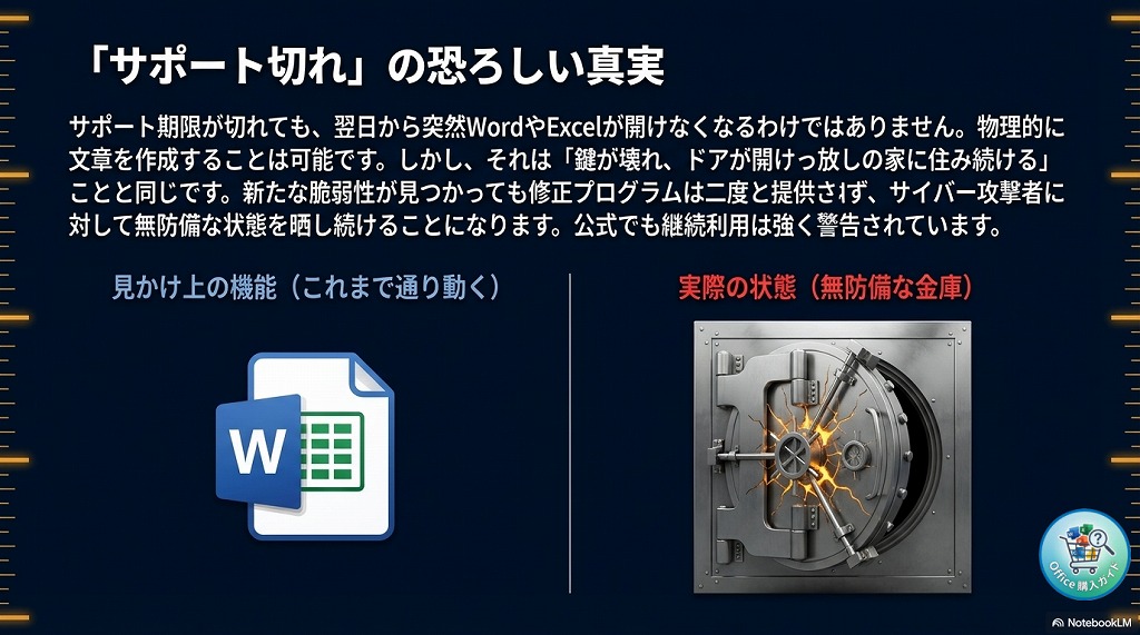 【危険】サポート期限が切れたOfficeはどうなる？