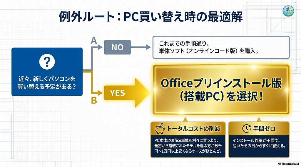 パソコンを買い替えるなら、Office付きがお買い得