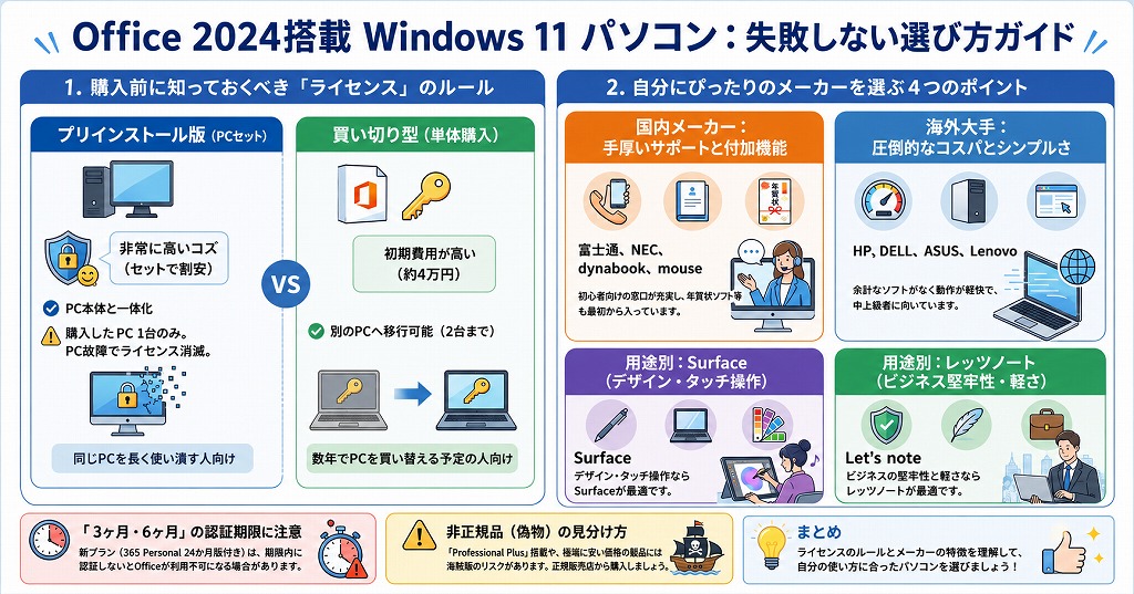 あなたに最適なOffice 2024搭載パソコンを選ぼう