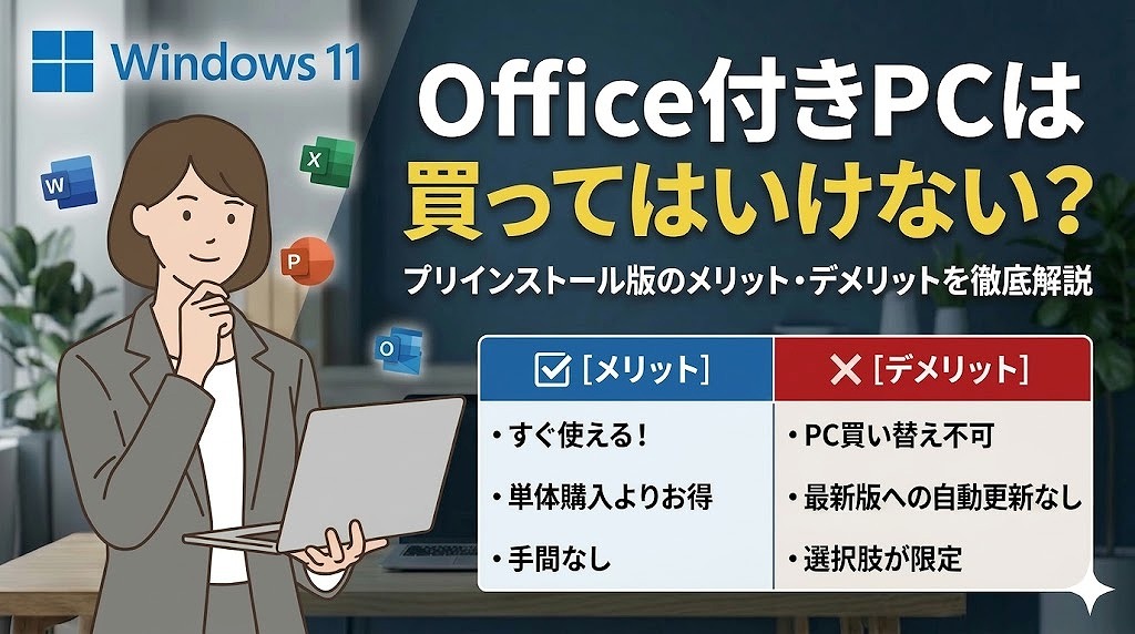 【2026最新】Office搭載PCを買ってはいけない？デジタルアタッチ版のメリット・デメリットを徹底解説