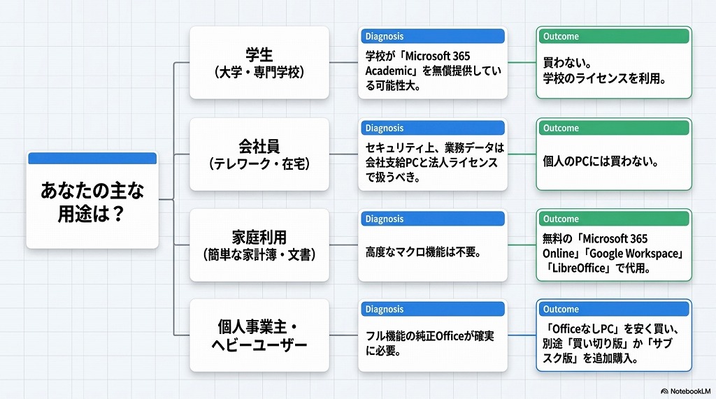 本当にOfficeは必要?用途別の賢い考え方