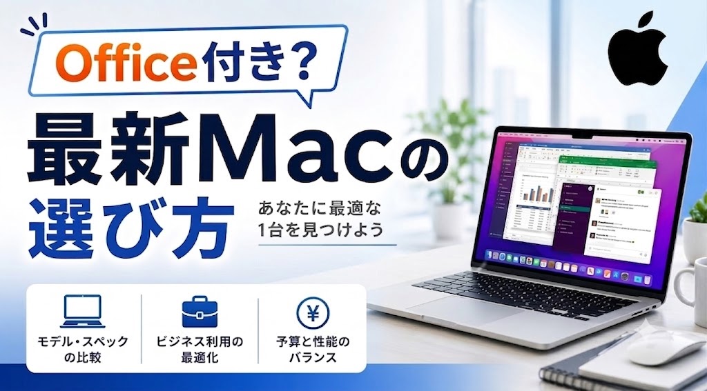 Office付きMacBookはない？マックのオフィスはどうしてる？最新機種のお得な選び方