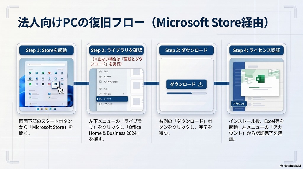 解決】消えたOffice 2024（プリインストール版）を再インストールする