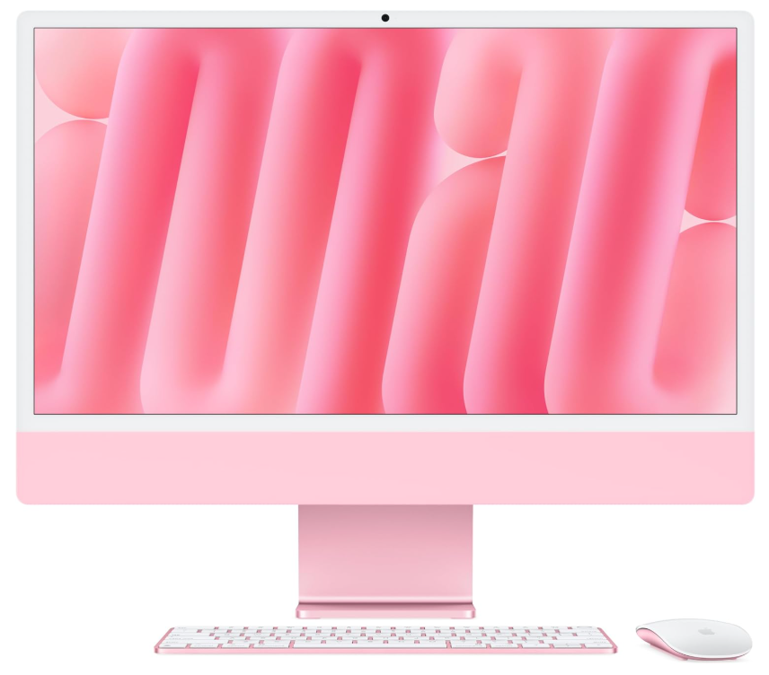 Apple 2024 iMac 8 コア CPU、8 コア GPU の M4 チップ搭載オールインワンデスクト ップコンピュータ: Apple Intelligence のために設計、24 インチ Retina ディスプレイ、 16GBユニファイドメモリ、256GBの SSD ストレージ、