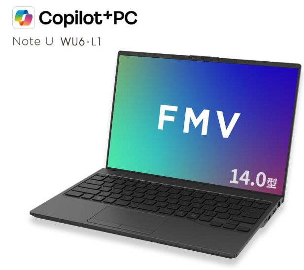 ノートパソコン 新品 富士通 Note U WU6-L1 FMV Zero 14.0型 Windows11 Home Snapdragon X X1-26-100 メモリ16GB SSD256GB キー白文字 Office付き PP_WU6L1_A002