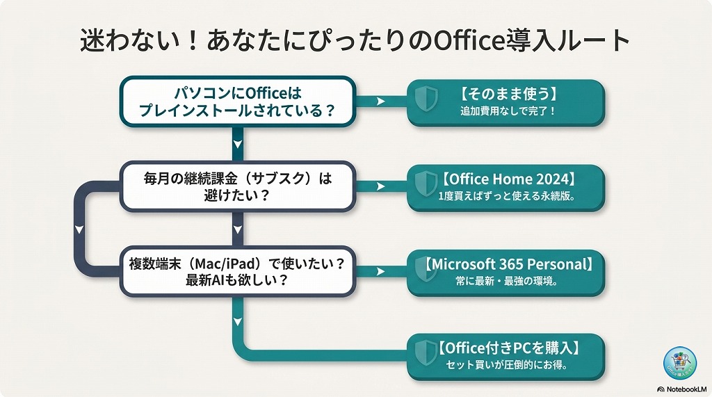 WordやExcelをPCにインストールして使う方法（代替案）