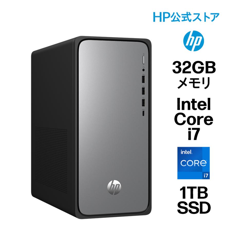 SALE デスクトップパソコン 新品 HP OmniDesk インテル Core i7 32GBメモリ 1TB SSD マウス・キーボード付き Windows11 Office付き(型番:B87KXPA-AAAB