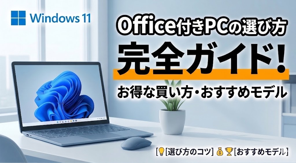 【2026年5月】Office付きパソコンの選び方完全ガイド！プリインストール版オフィス搭載PCのお得な買い方やおすすめモデルを徹底解説