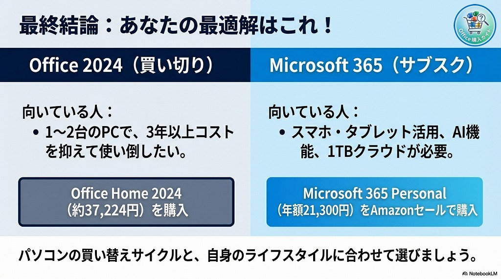 まとめ：あなたに最適なOfficeで快適なPCライフを
