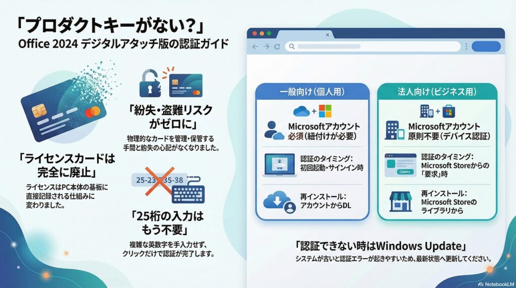 プロダクトキーのカードがなくても焦らなくて大丈夫！