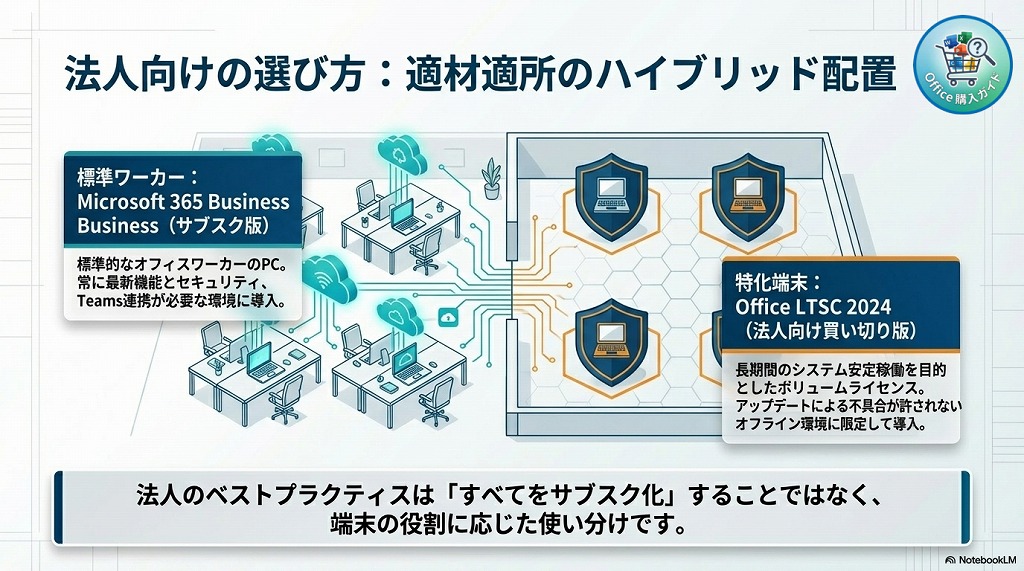 ③　法人・企業向けの選び方（LTSCの活用）