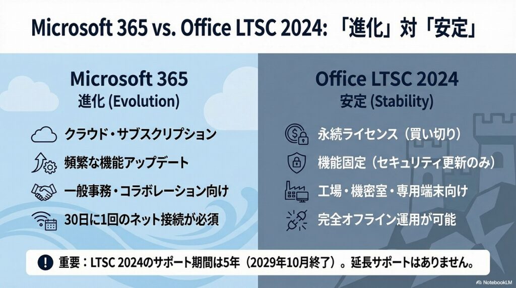 【重要】サブスク版（Microsoft 365）との決定的な違い