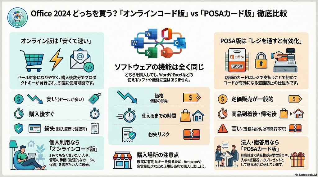 結論:オンラインコード版とPOSAカード版、あなたにおすすめなのはどっち?