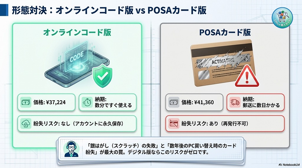 どっちを選ぶ？オンラインコード版とPOSAカード版の違い