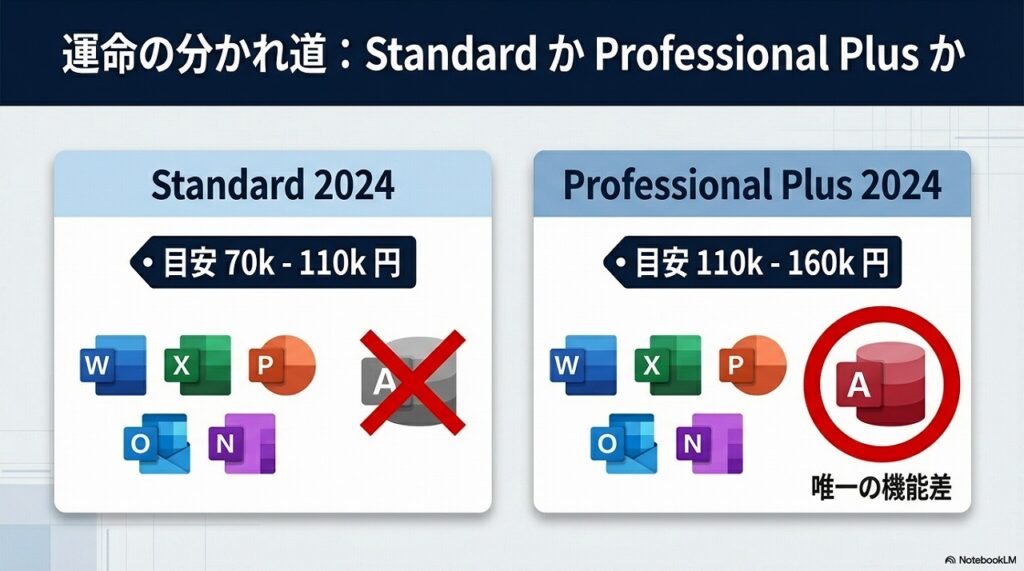 【比較】Office LTSC Standard と Professional Plus の違い