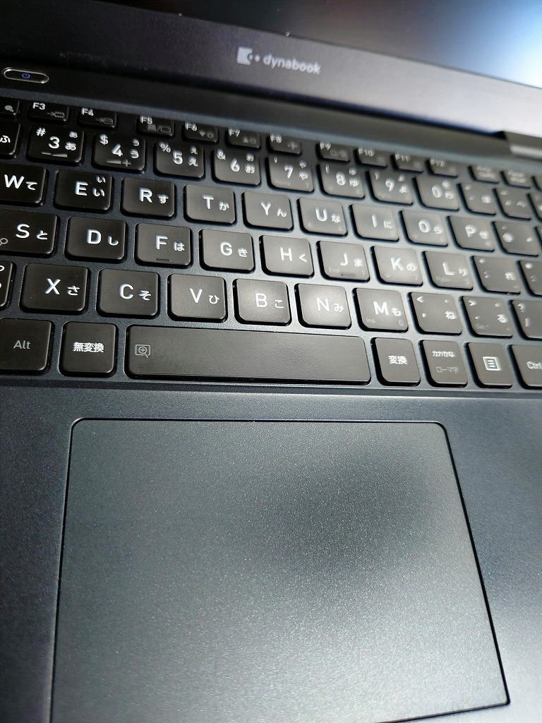 【キーボード・タッチパッドの状態の図】dynabook G83/HS