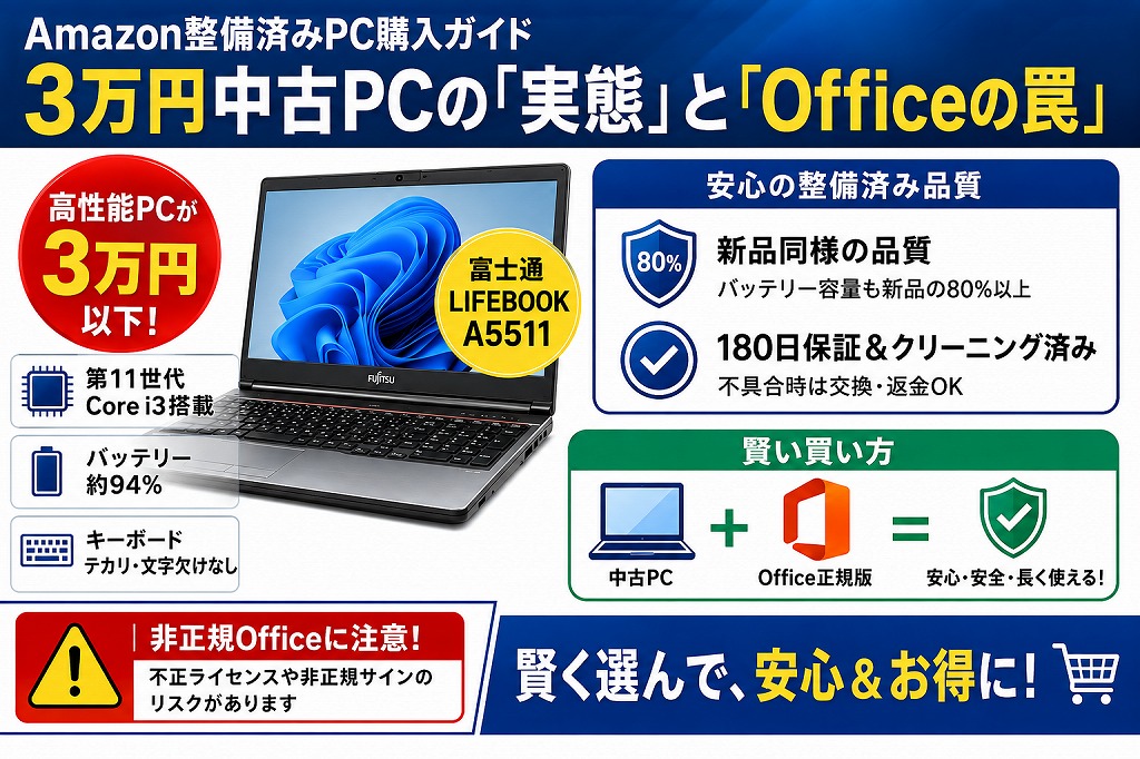 まとめ:Amazon整備済PCを賢く活用する最強の組み合わせ